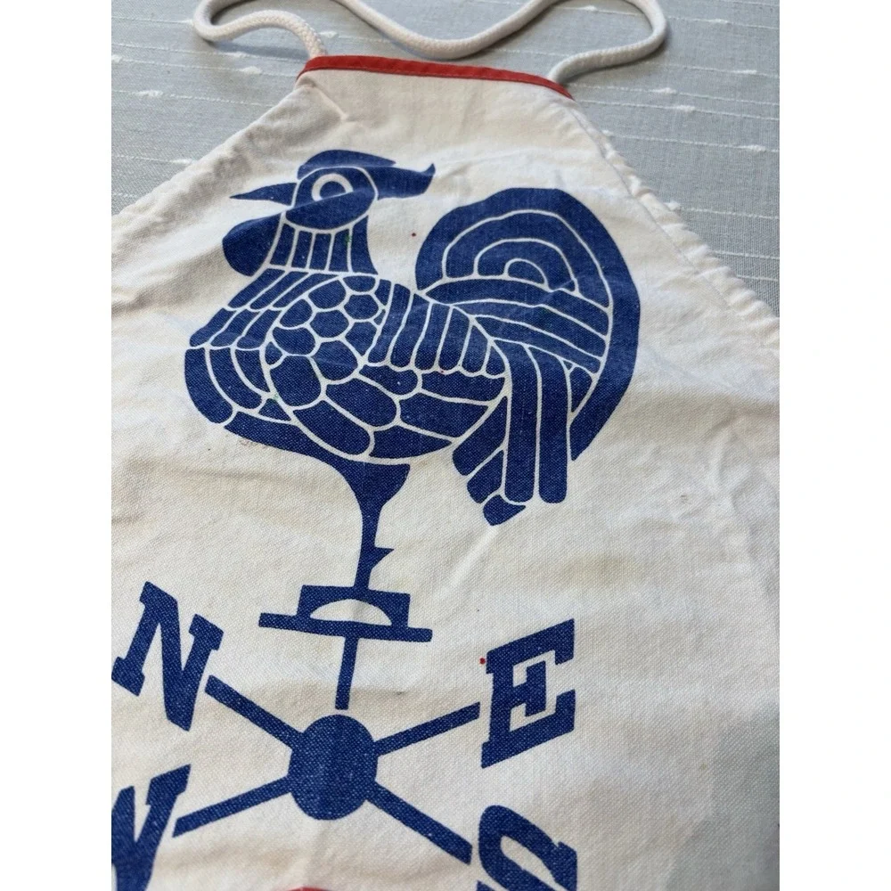 UNIQUE Vintage Kikkoman Americana Cotton Adjustable Kitchen/Grilling/Art Apron